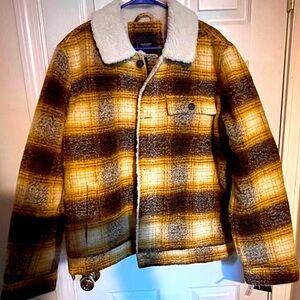 Lucky Brand Wool/Faux Fur Jacket